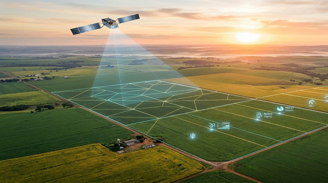 Monitoramento rural por satélite