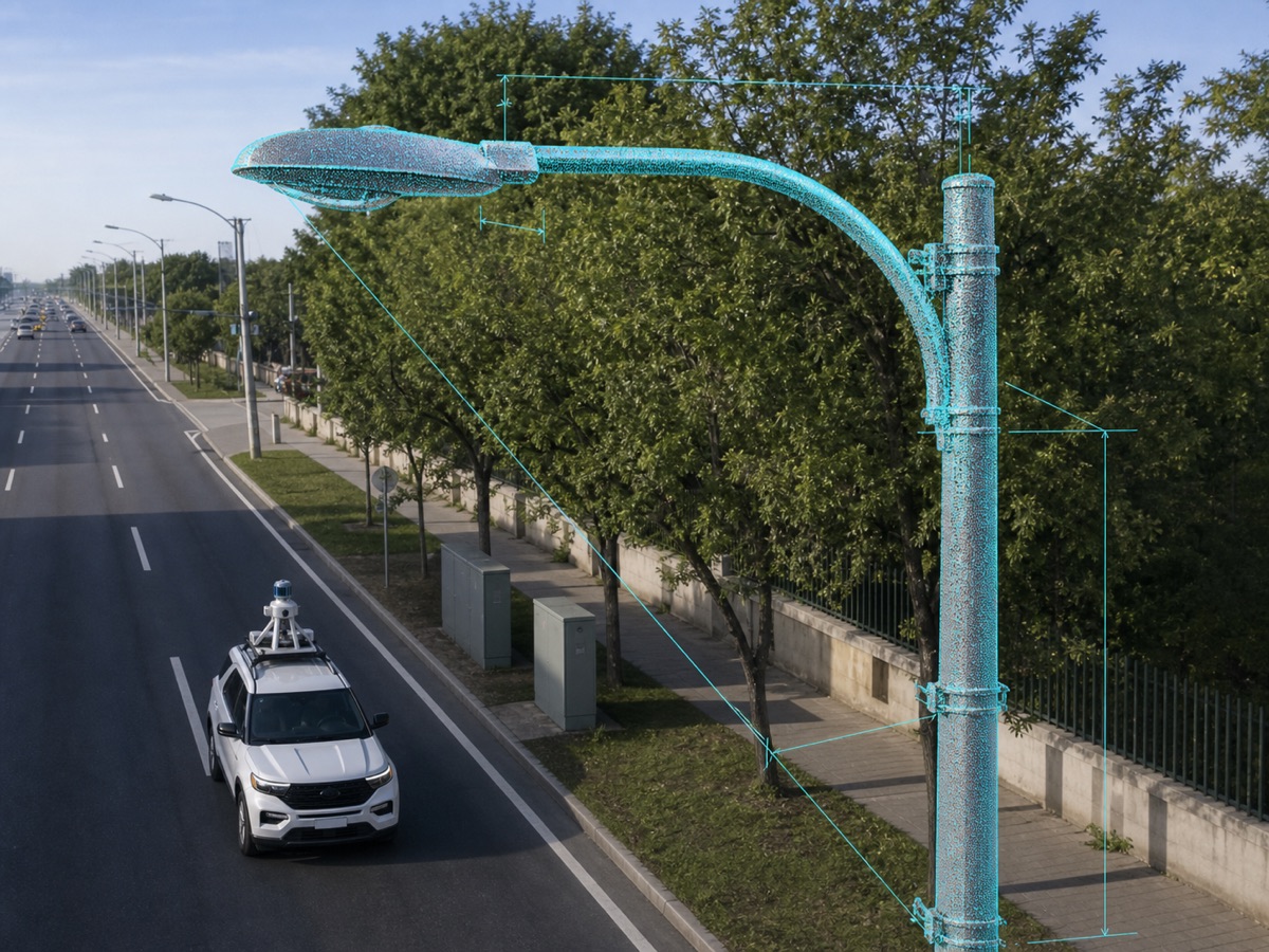 Postes, braços e luminárias